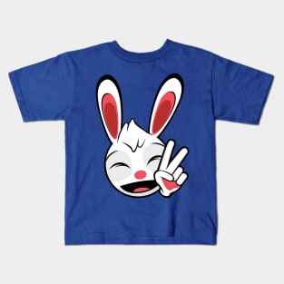 Peace Sign Rabbit Robert Kids T-Shirt